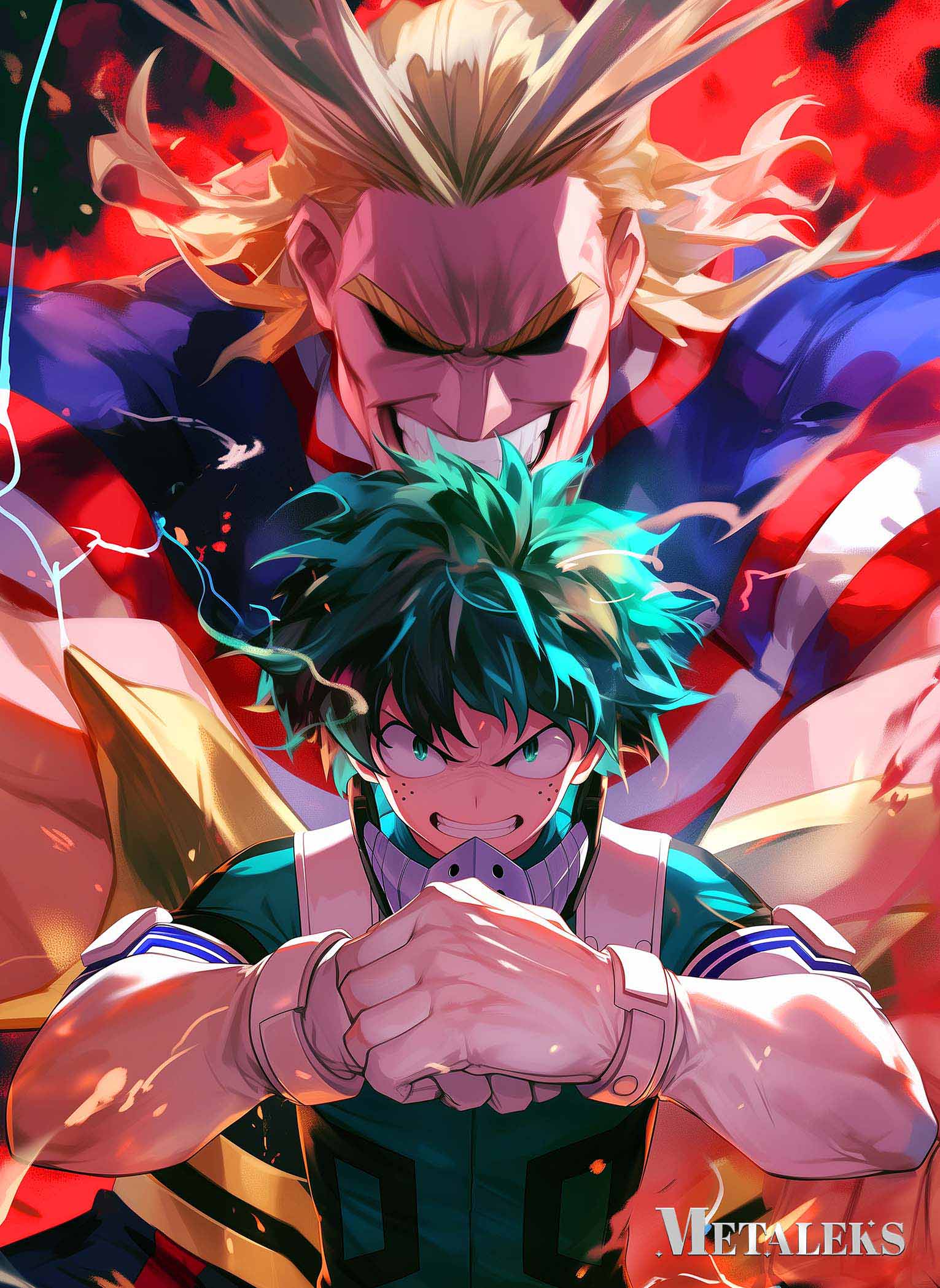 GE0186 All Might and Izuku Midoriya   My Hero Academia