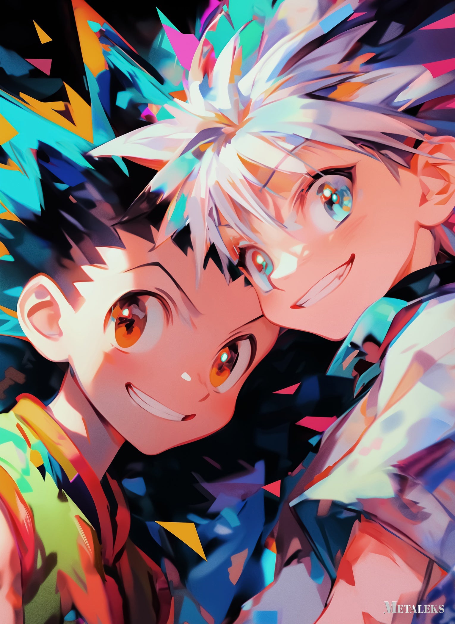Gon And Killua Collor Paint Anime Hunter x Hunter