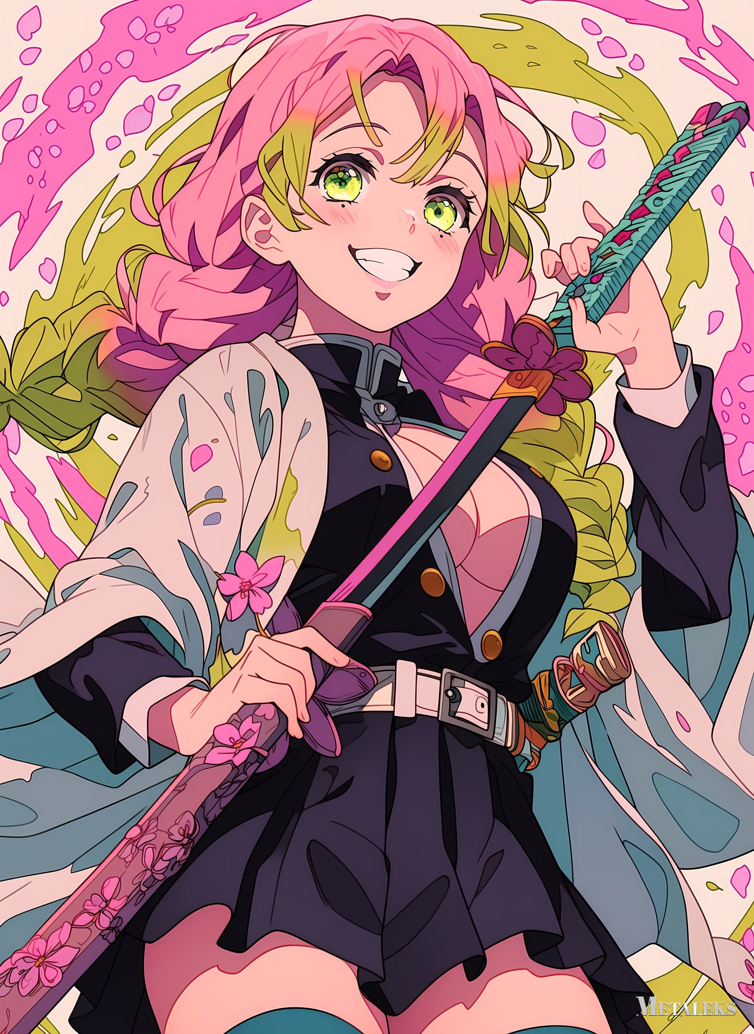 Hashira Mitsuri Kanroji - Anime Demon Slayer