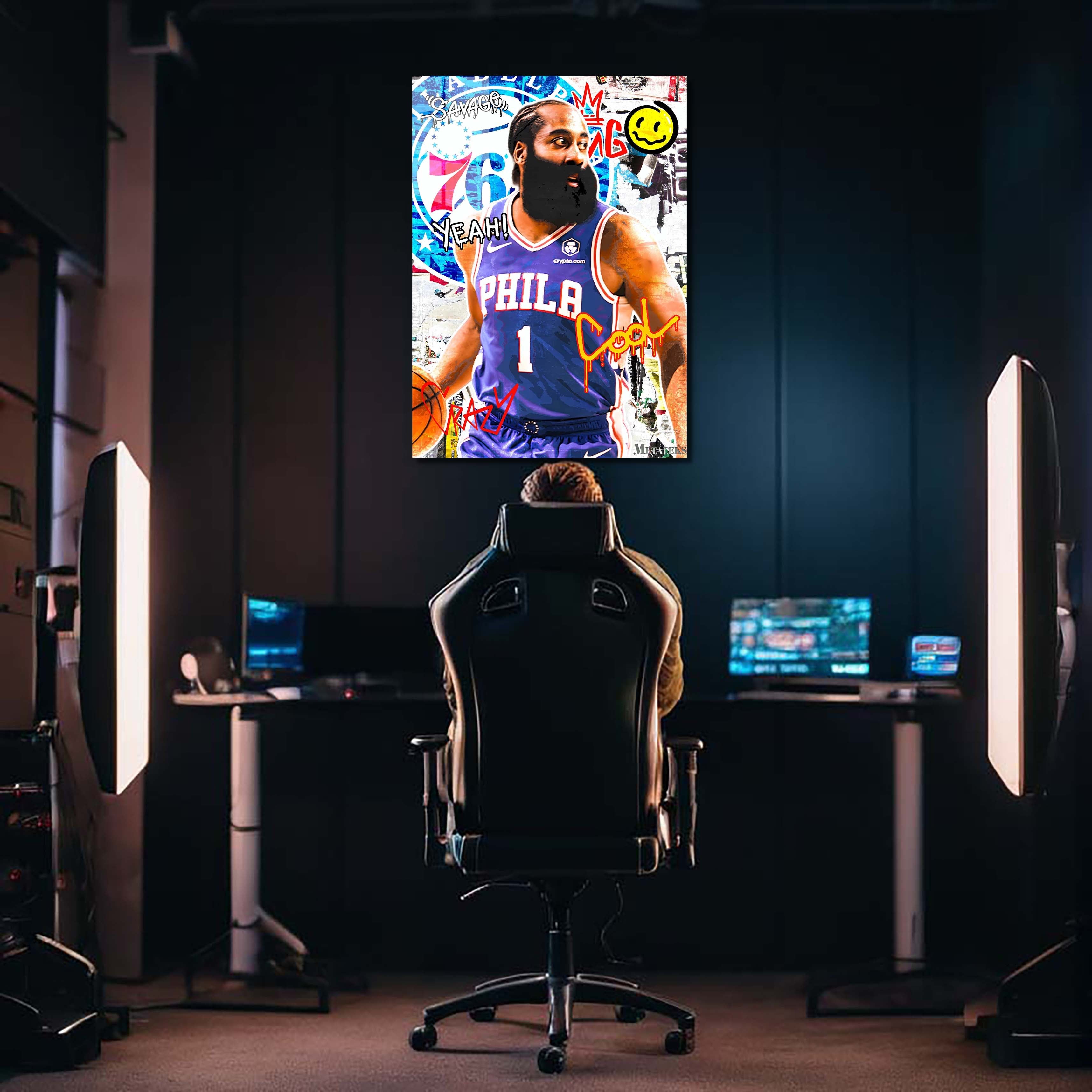 James Harden Philadelphia Sixers Graffiti