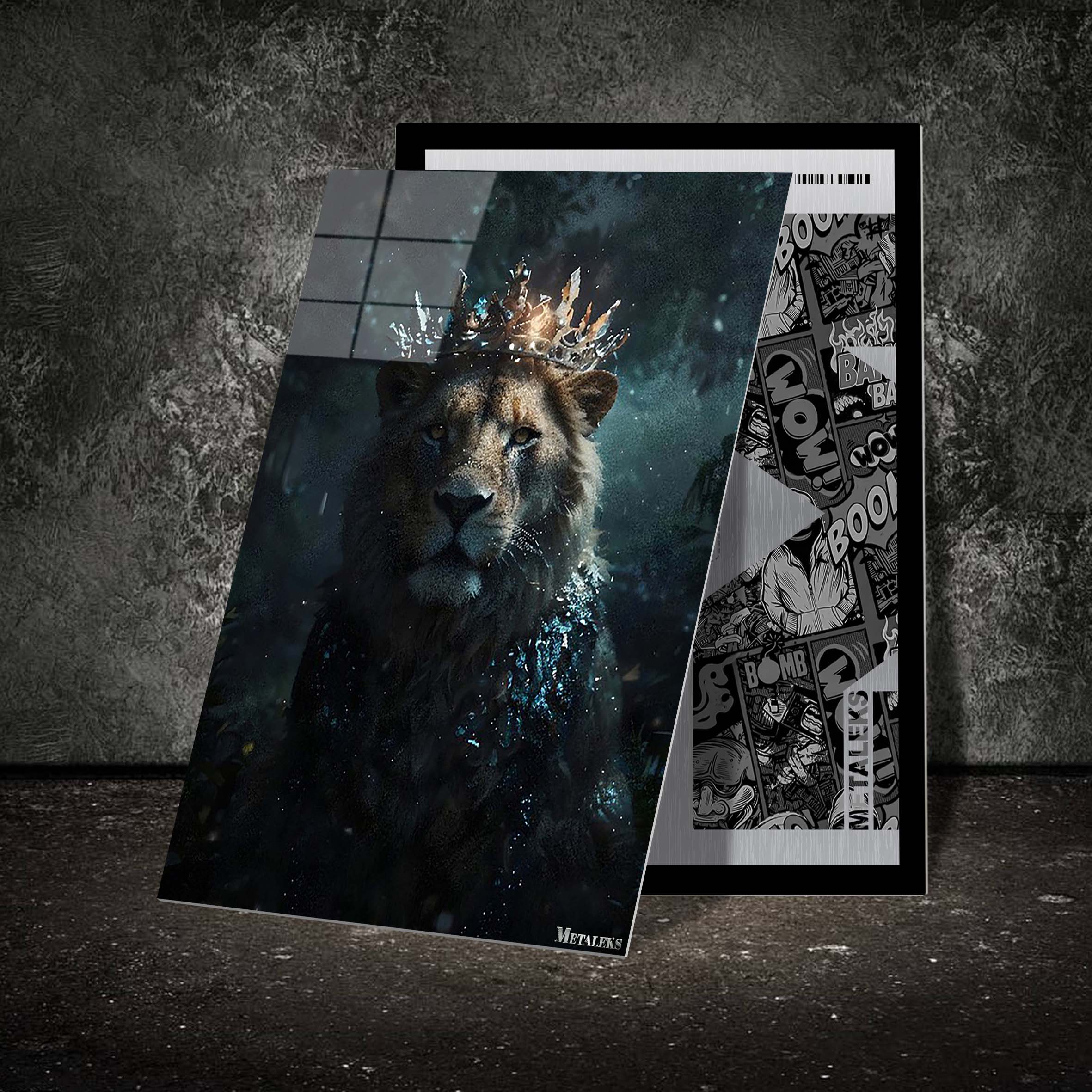 Lion King in sparkling jungle-Artwork by @eralidigitalart
