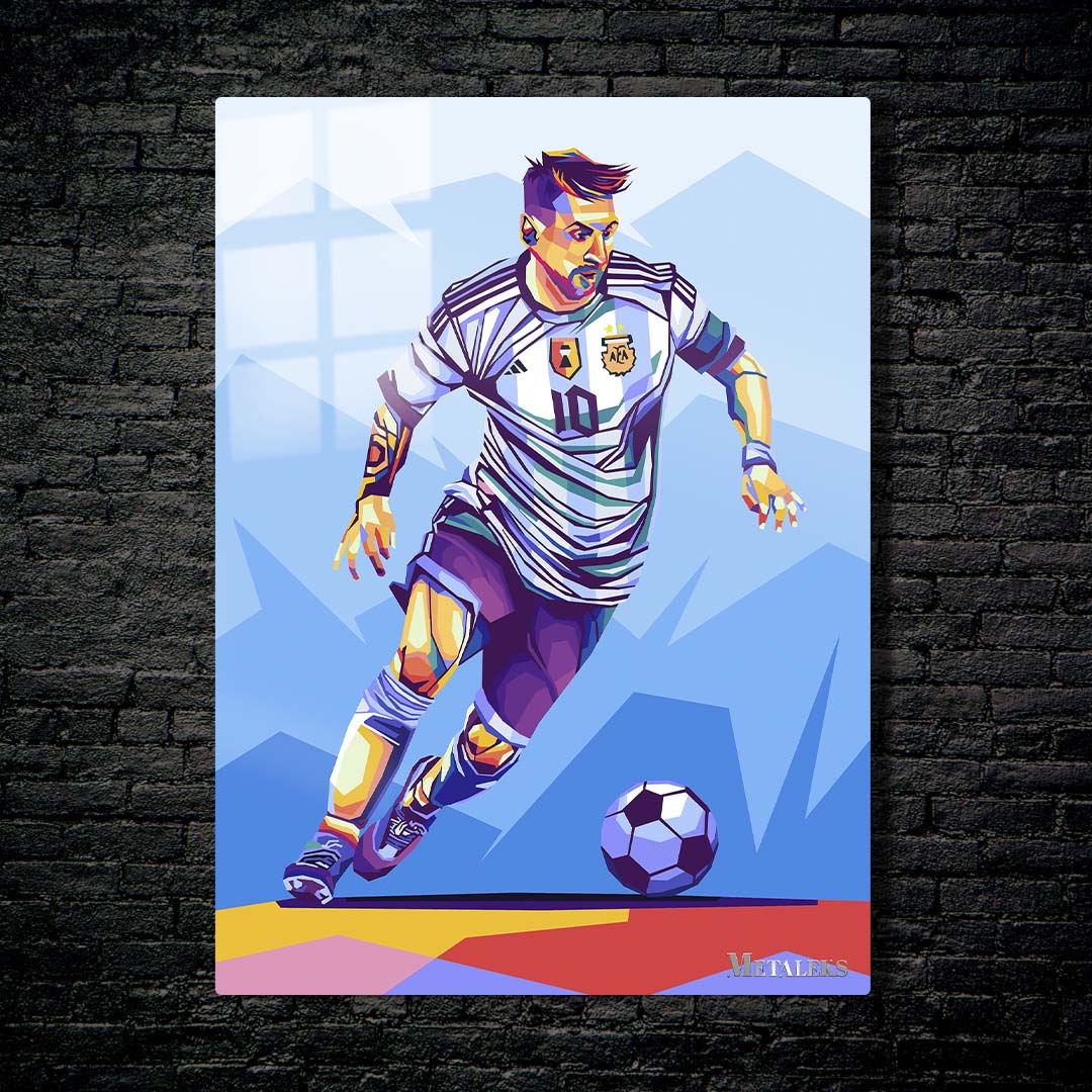 Lionel Messi Wpap Pop Art Style1