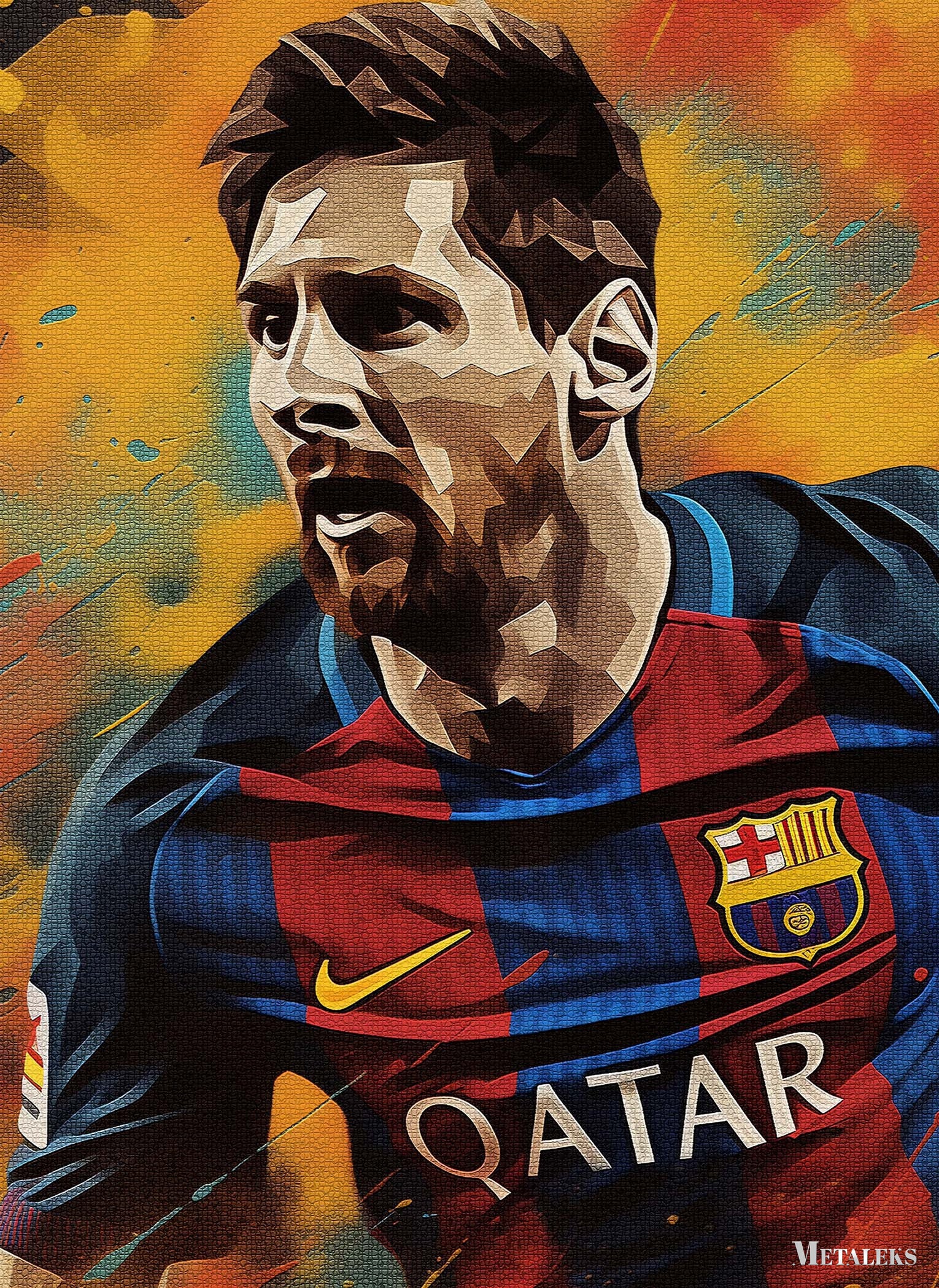 Lionel Messi Colorful