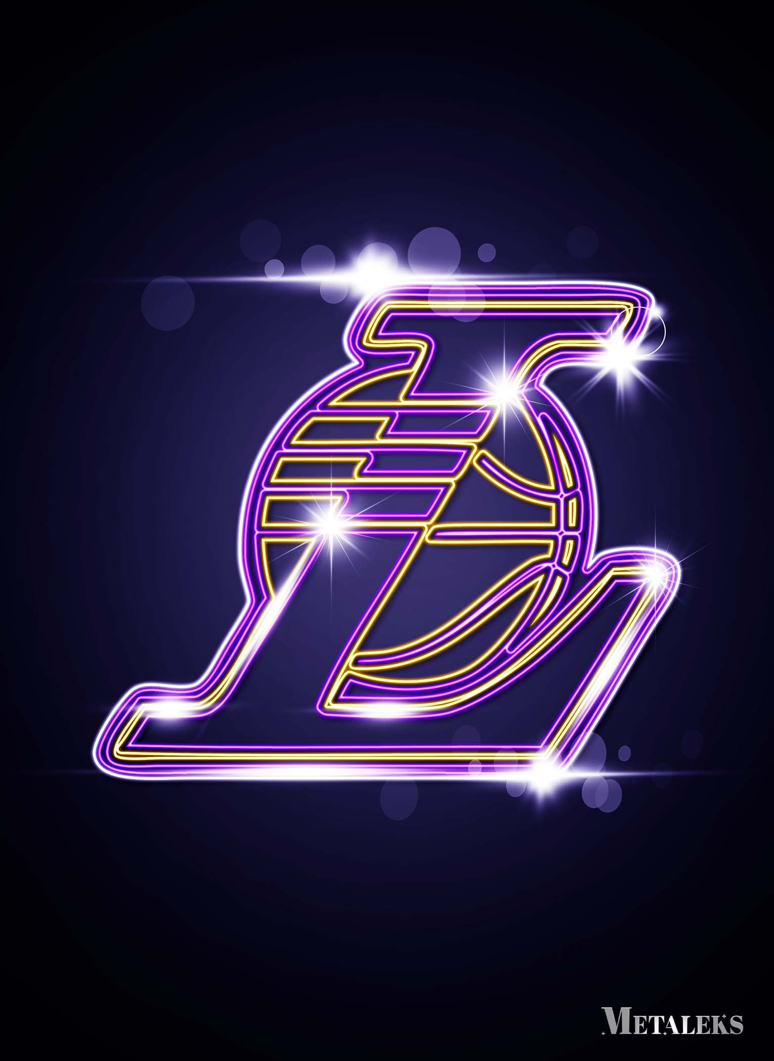 Los Angeles Lakers Neon