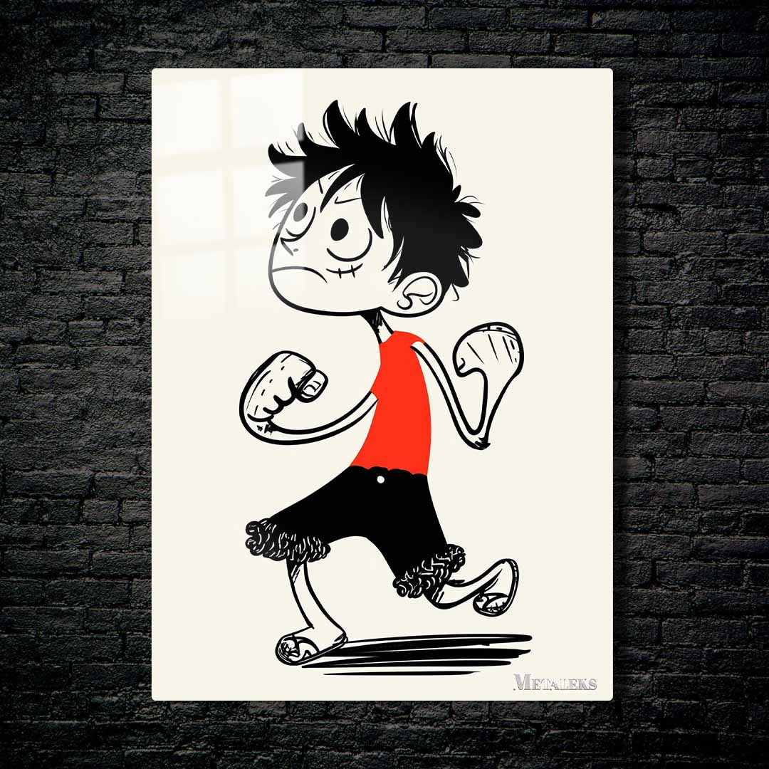 Luffy Caricature   One Piece