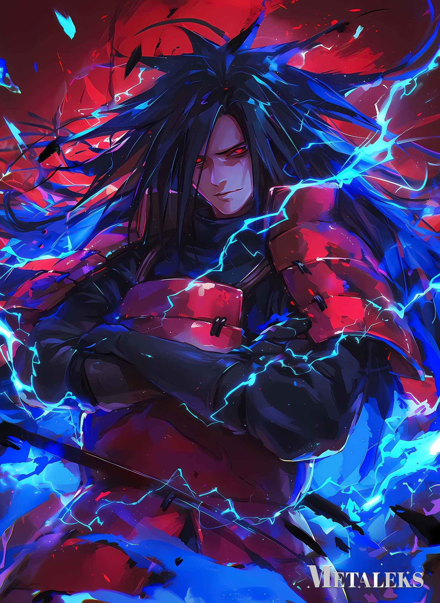 Madara Blue Electric-designed by @charujan_journey