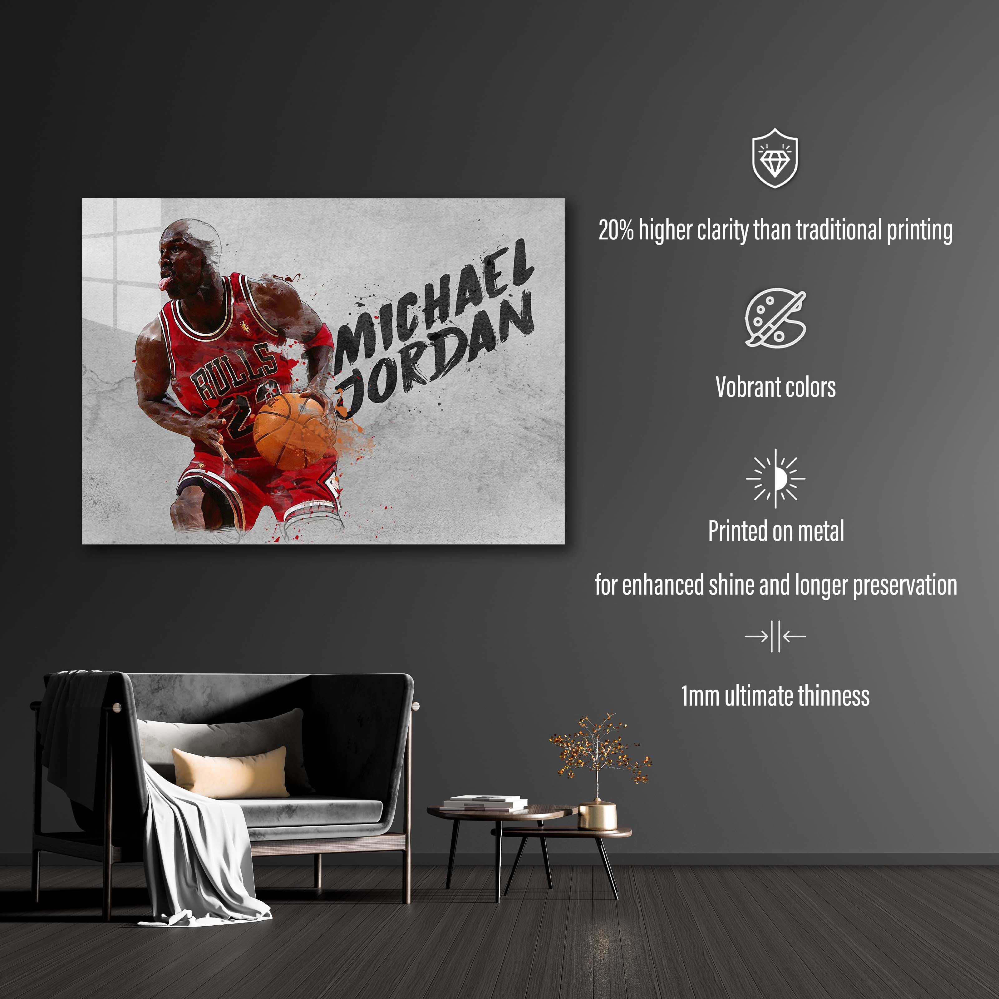 Michael Jordan Watercolor
