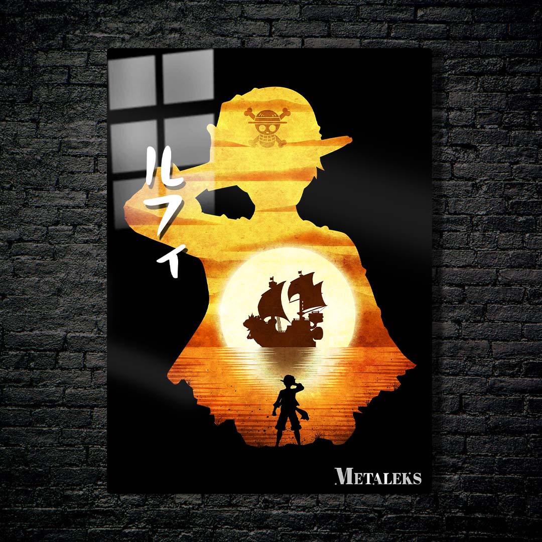 Minimalist Silhouette Luffy 3