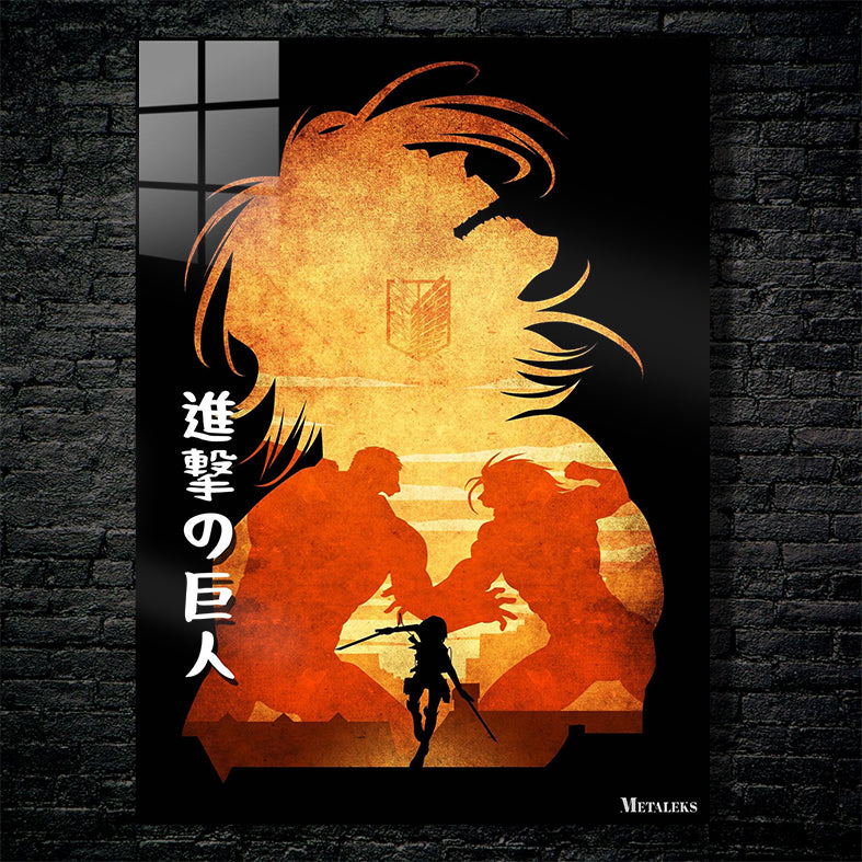 Minimalist Silhouette Attack on Titan 1