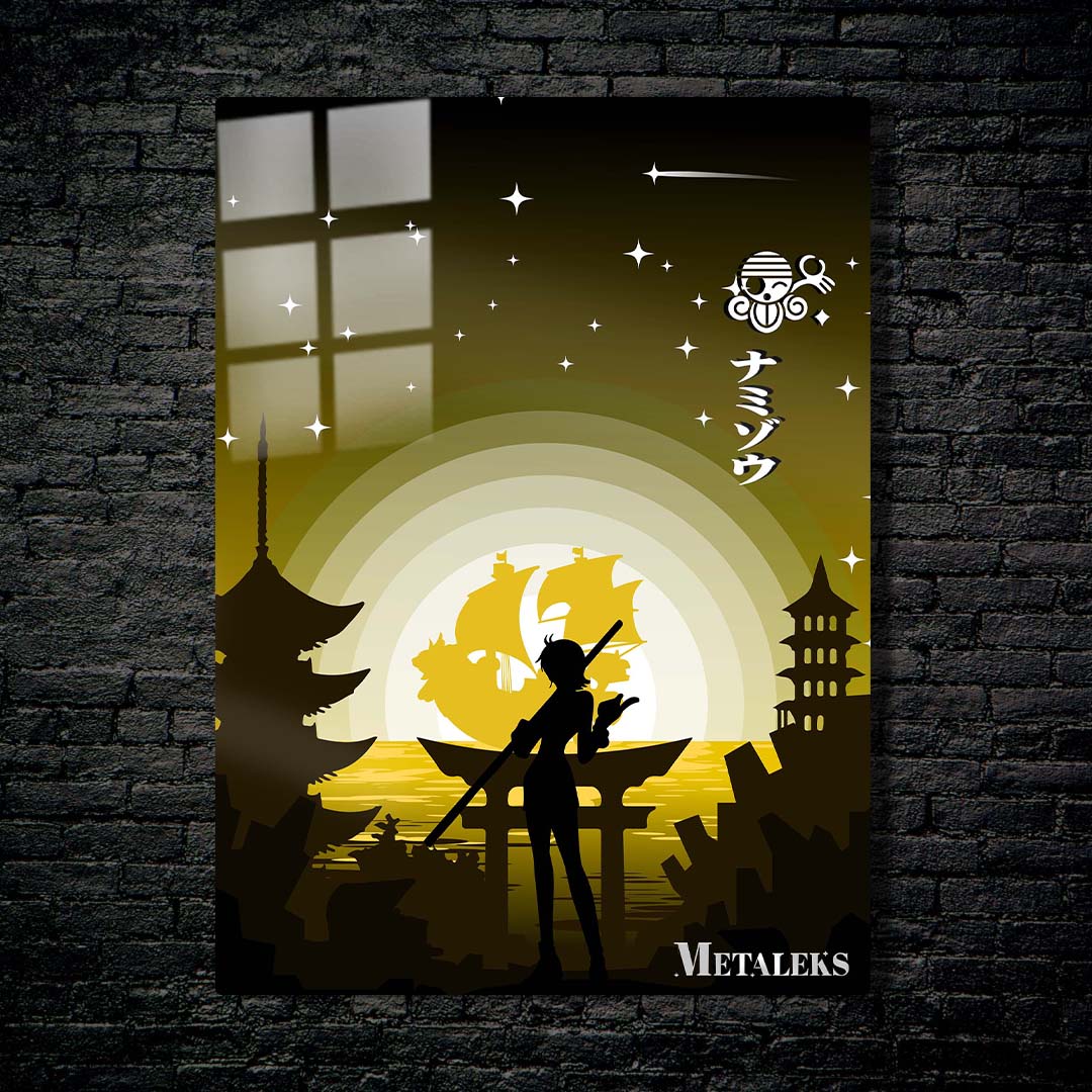Nami one piece, silhouette