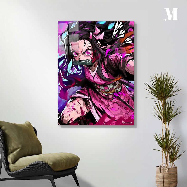 Nezuko's Fiery Bloom
