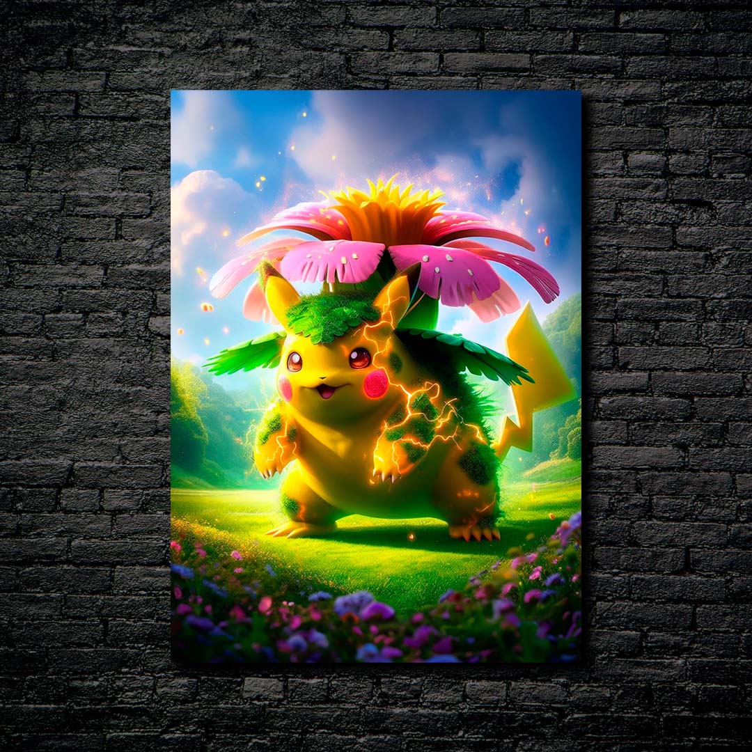 Pikachu x Venusaur Fusion