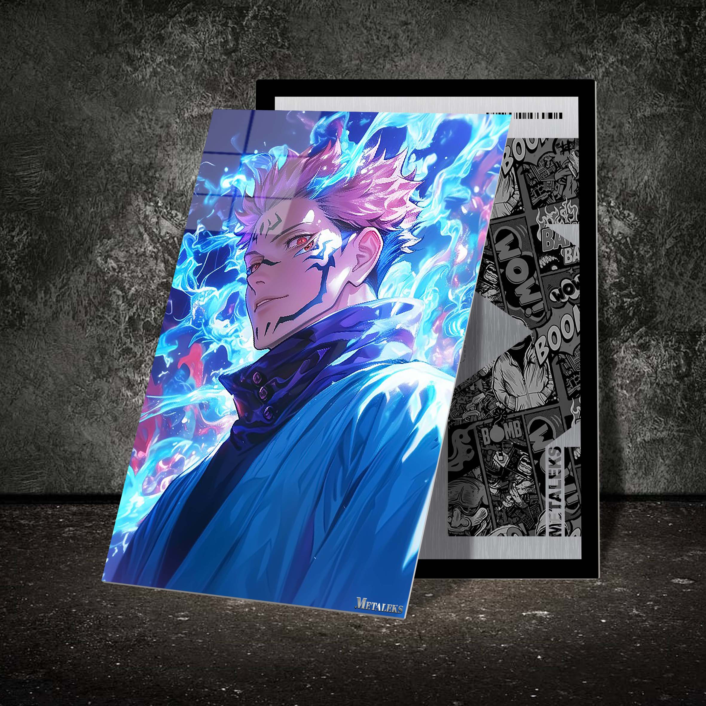 R093 sukuna neon backround
