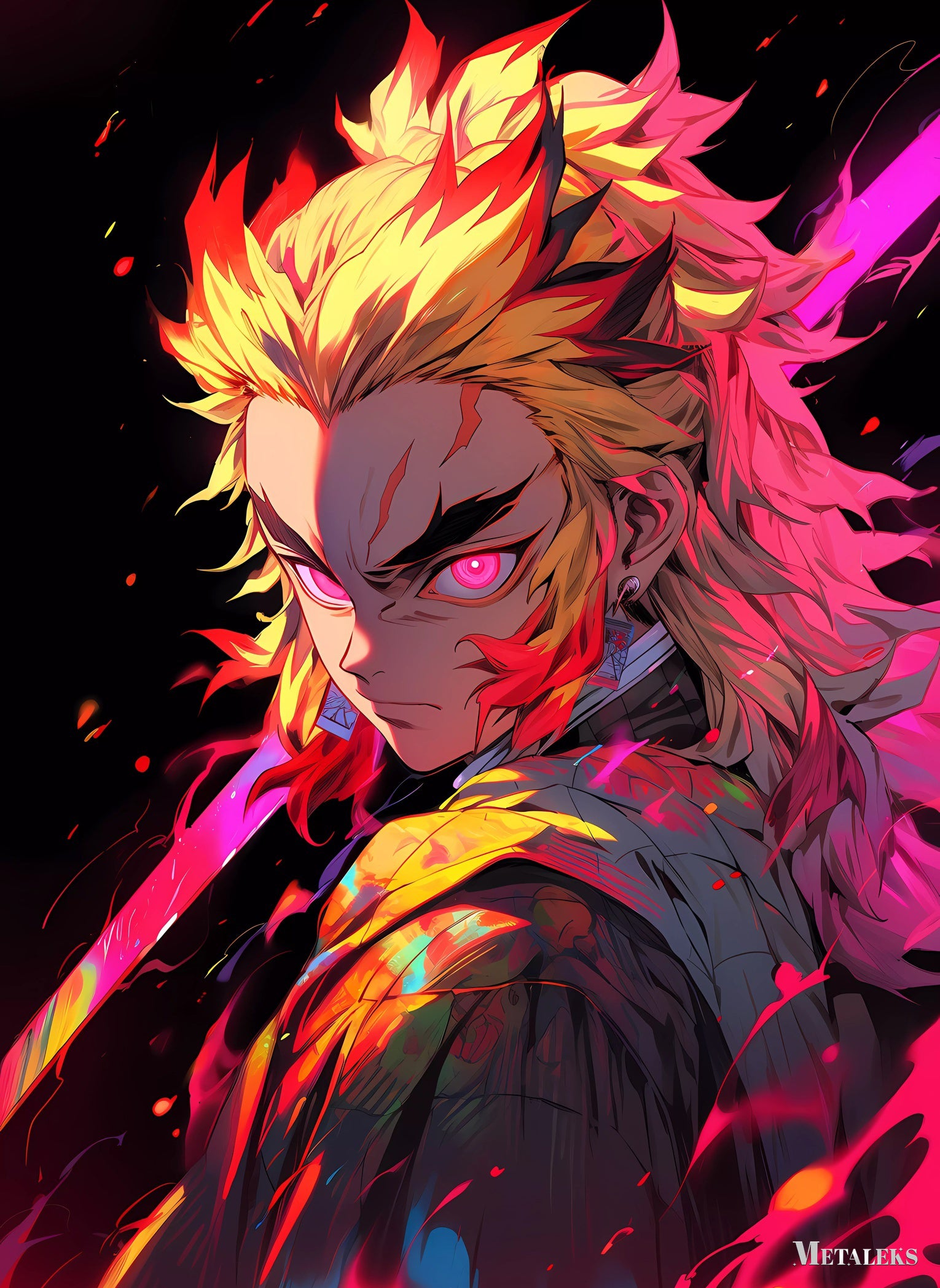 Rengoku Kyoujurou-neon lights