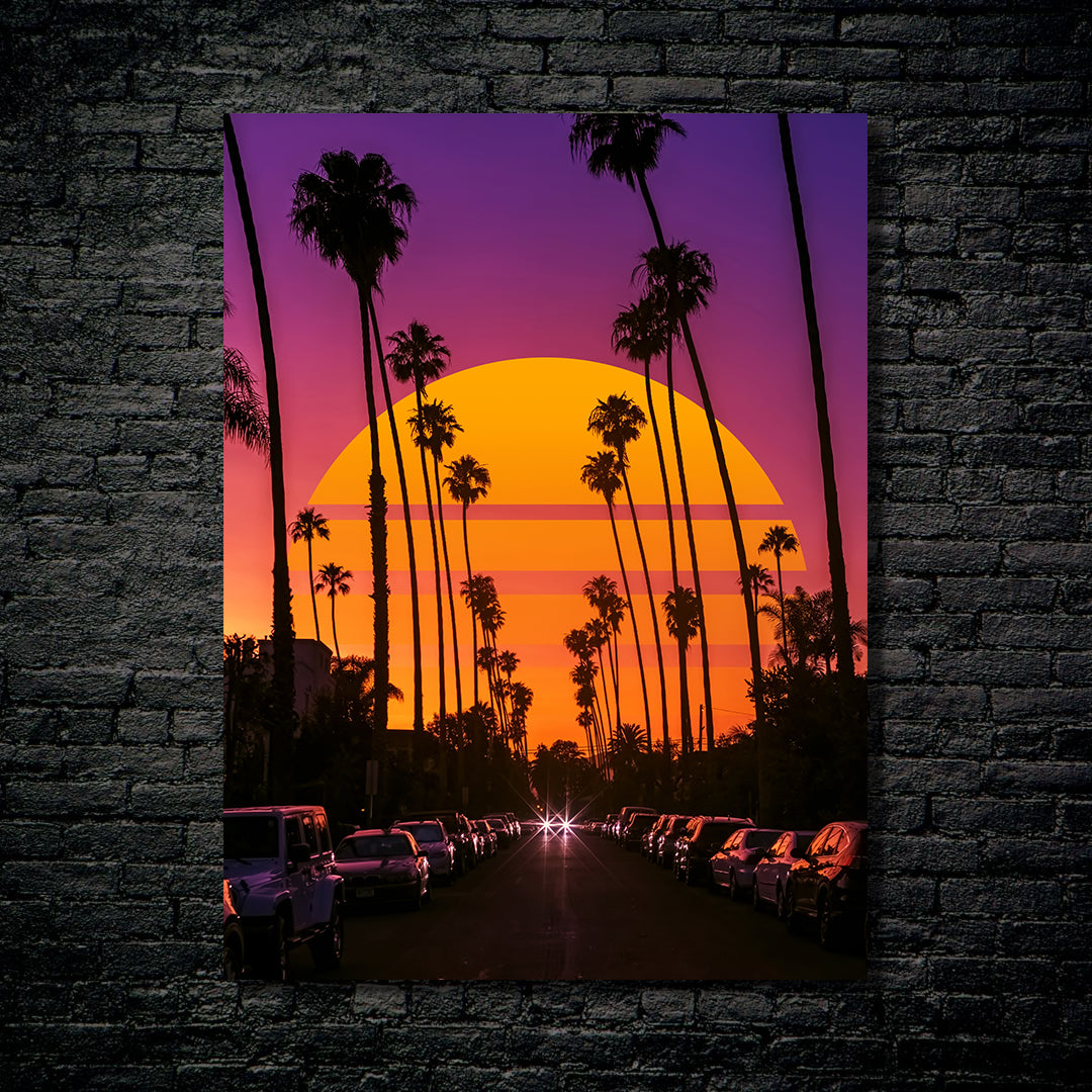 Retro sunset