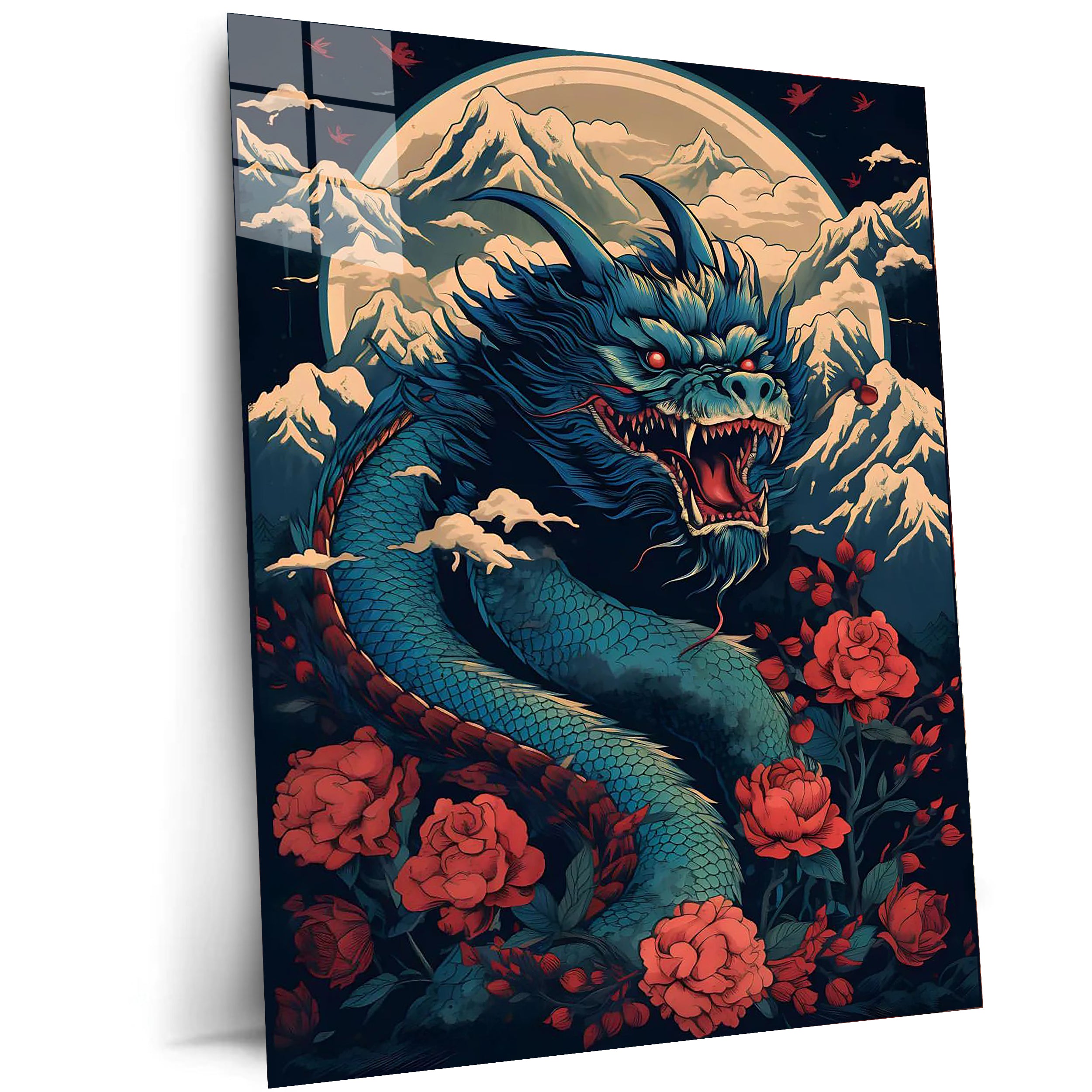 Rose and dragon