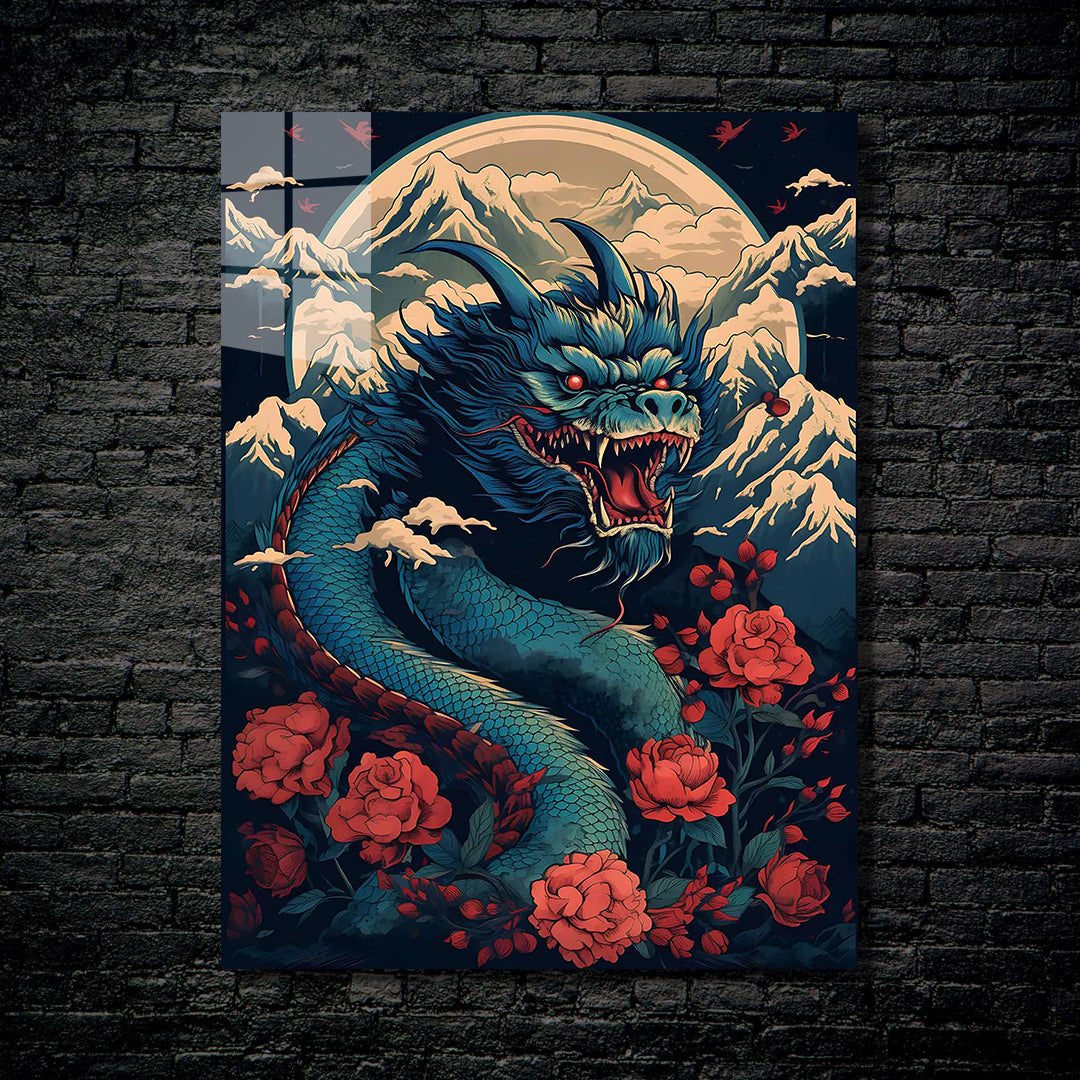 Rose and dragon