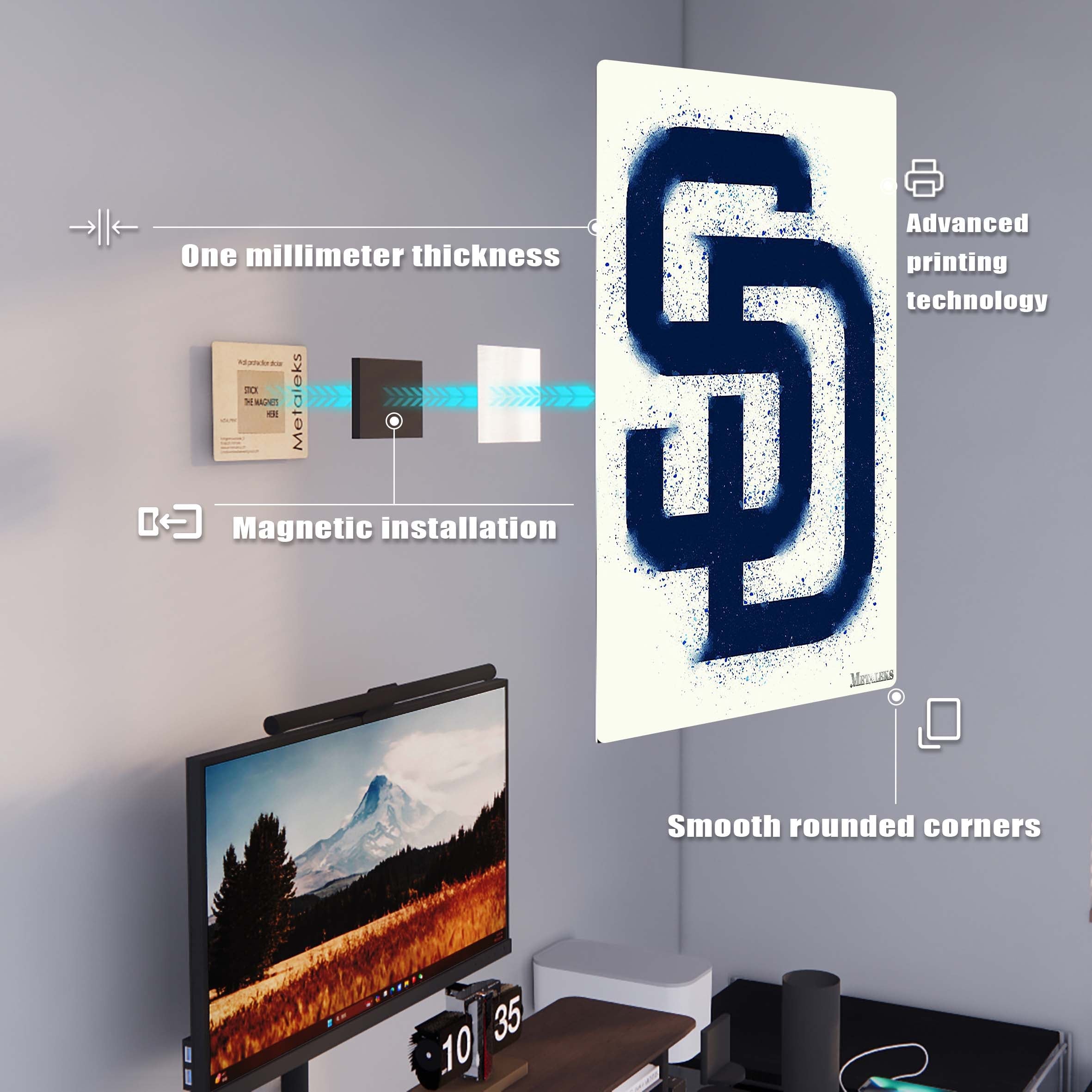 San Diego Padres Watercolor