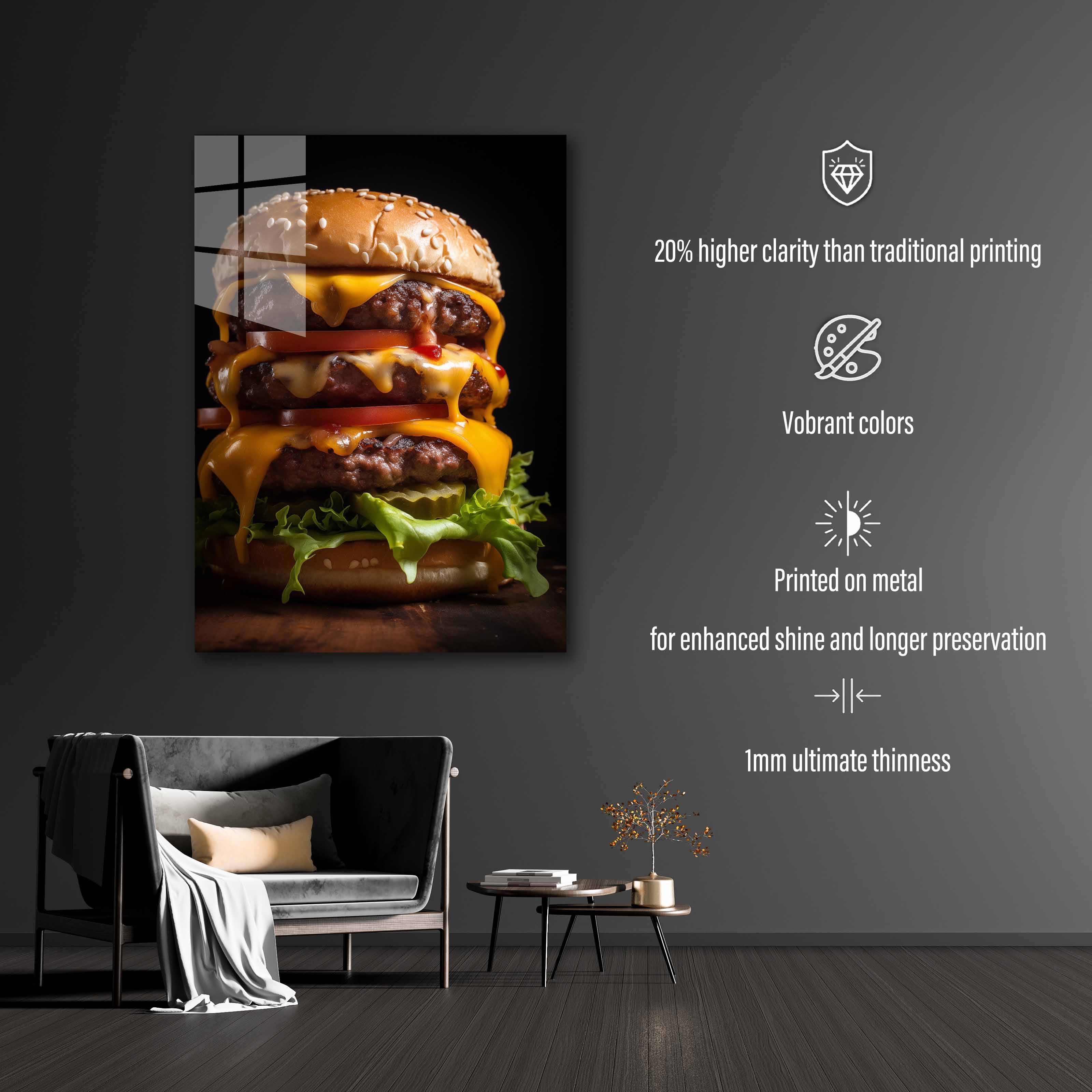 TRIPLE CHEESE BURGER