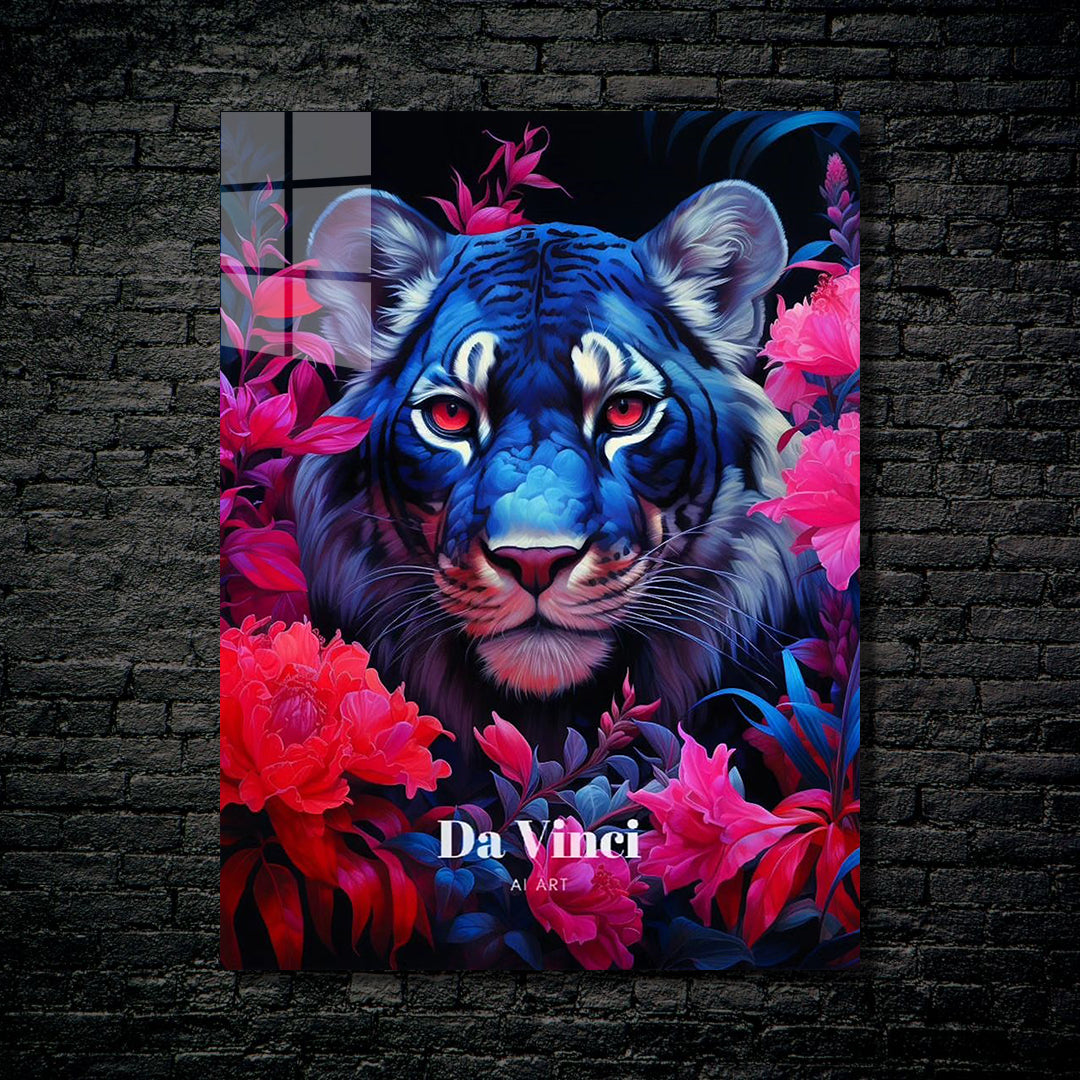 A fera e a flor - Arte de @Da vinci Ai Art