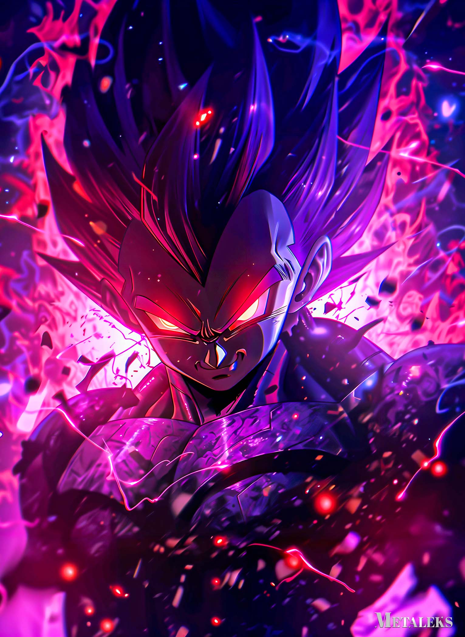 Vegeta purple rage