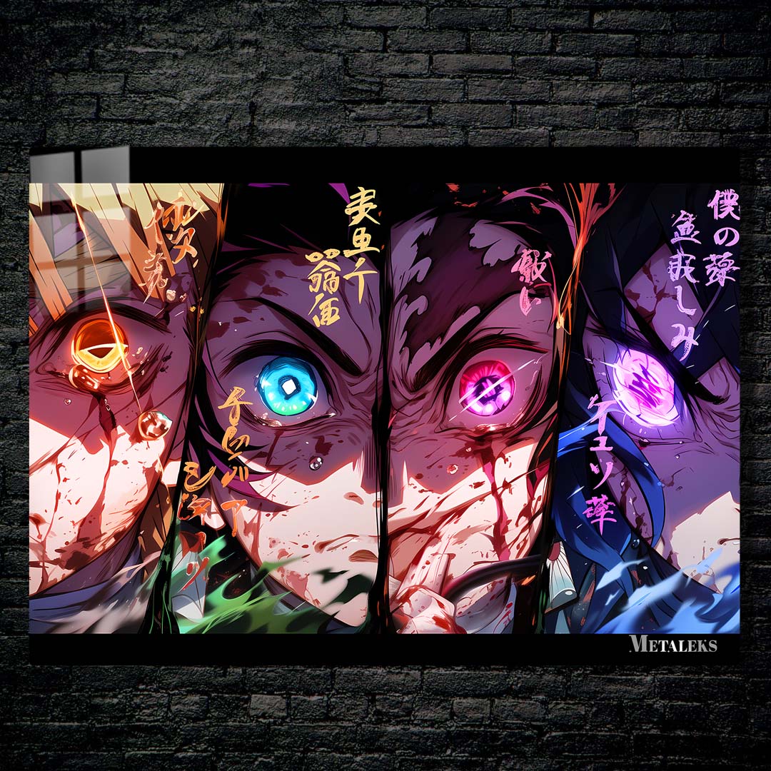 Zenetsu, Tanjiro, Nezuko, Inosuke | Demon Slayer