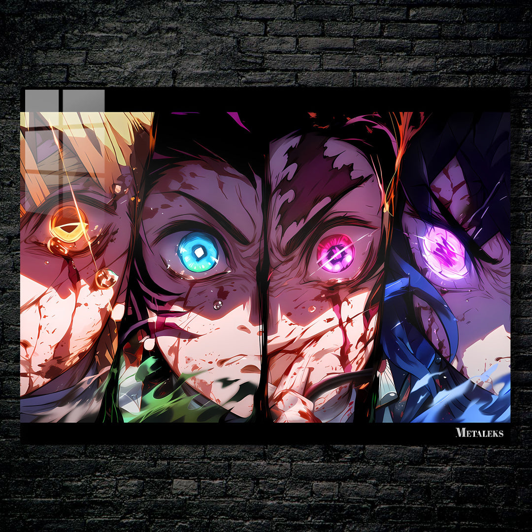 Zenetsu, Tanjiro, Nezuko, Inosuke  Demon Slayer