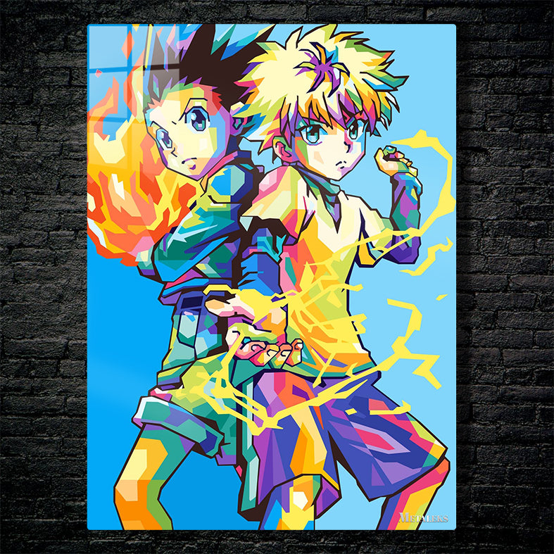 gon and killua wpap art
