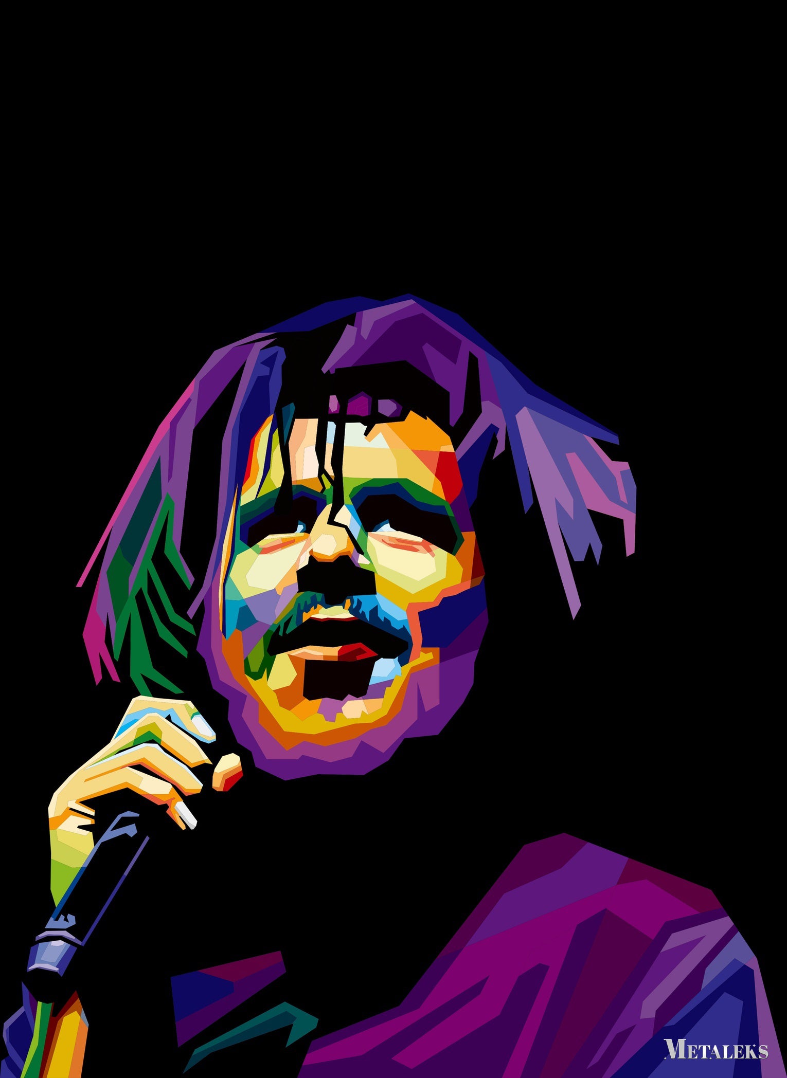 j cole wpap pop art  H091825