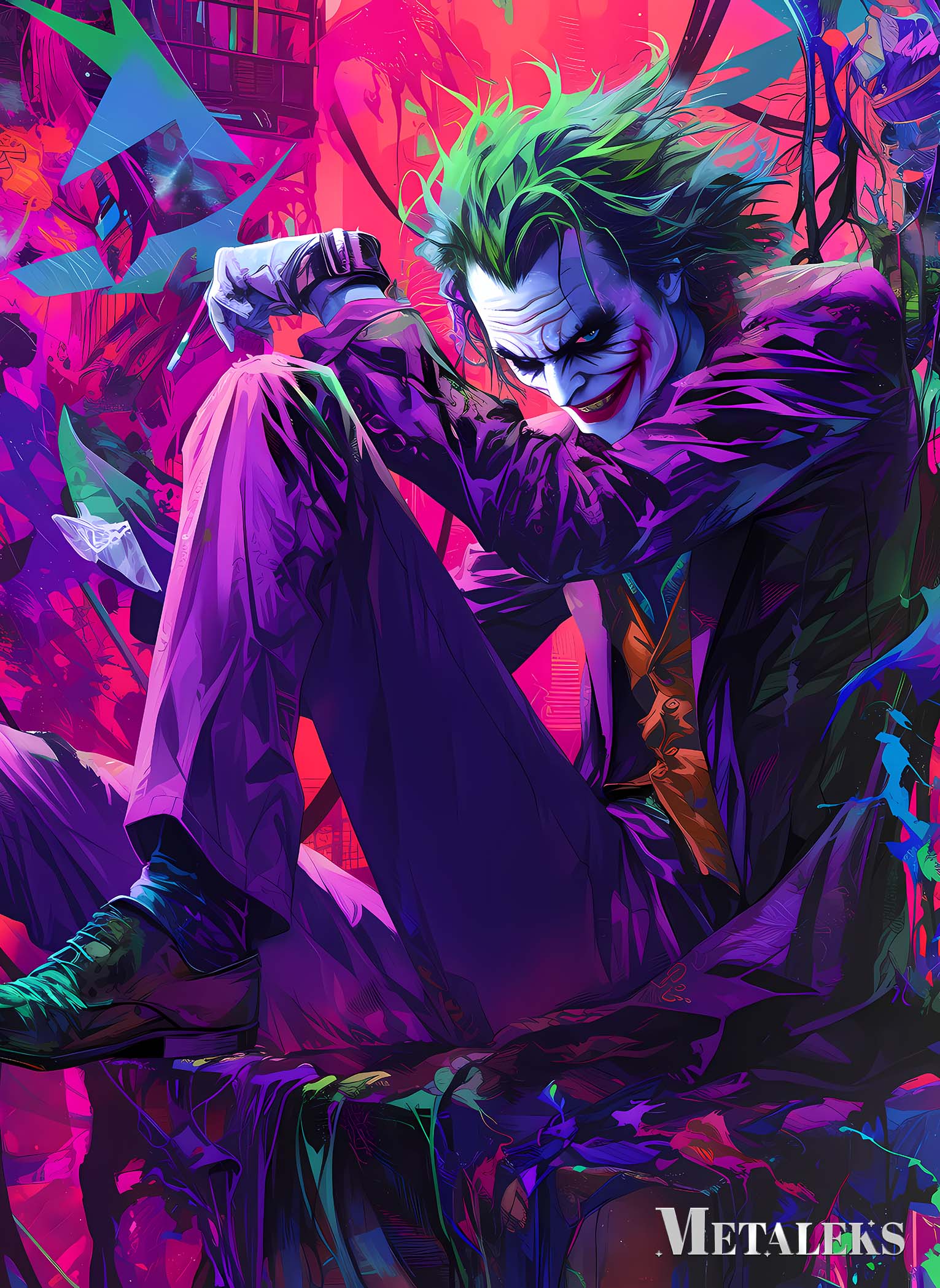 joker Purple Smile-designed by @charujan_journey