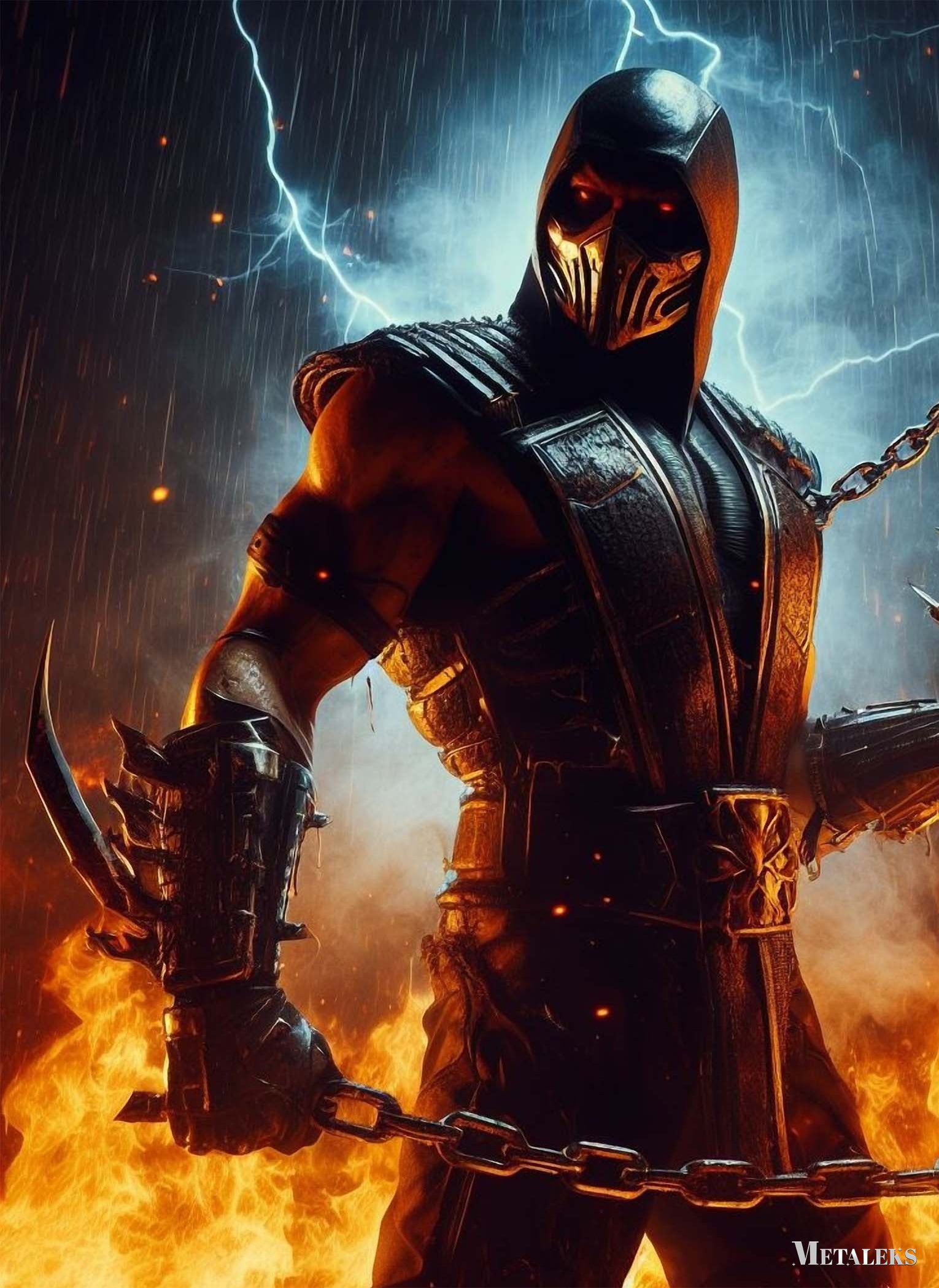 scorpion with kunai