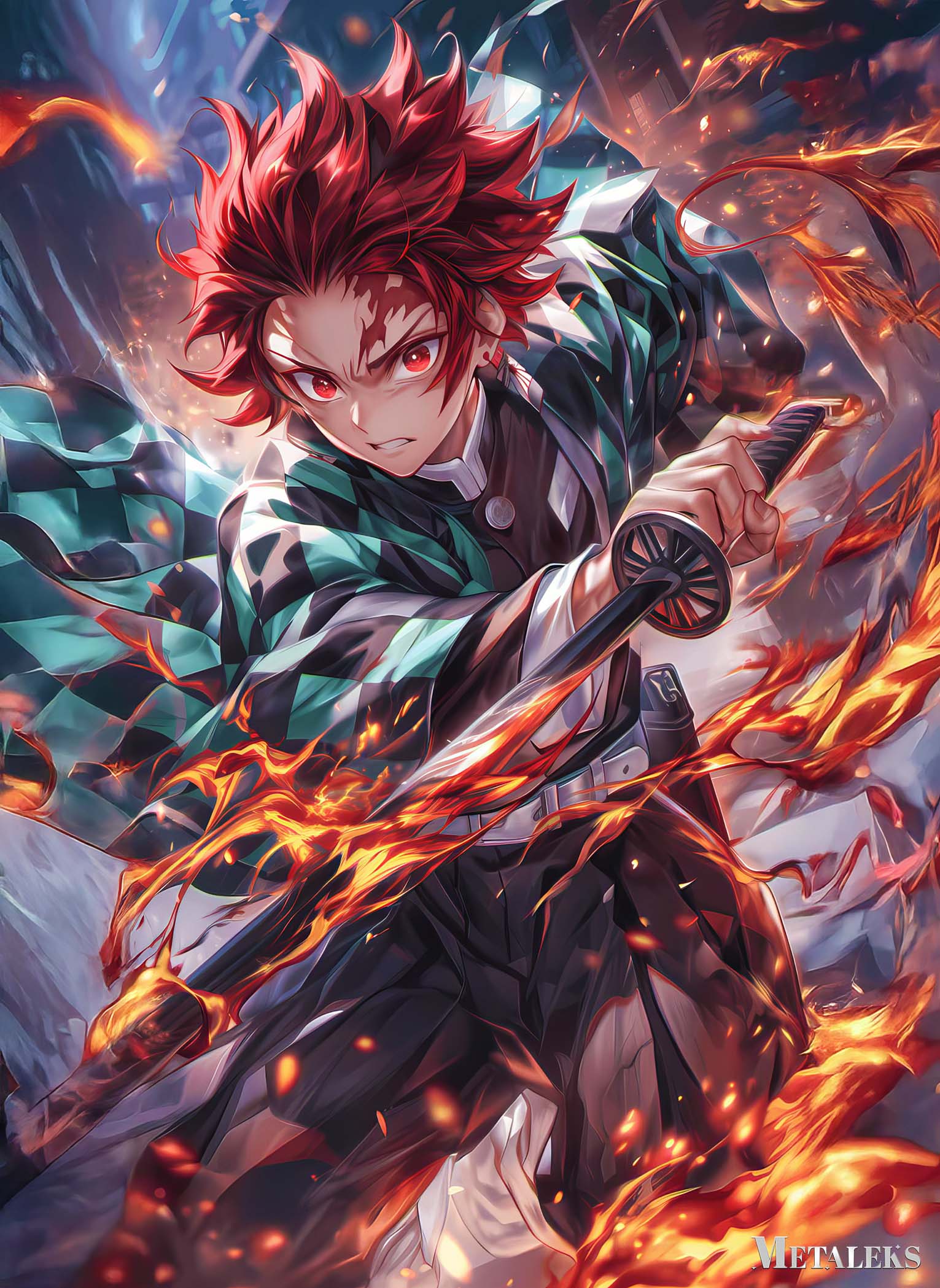 tanjiro kamado-fire