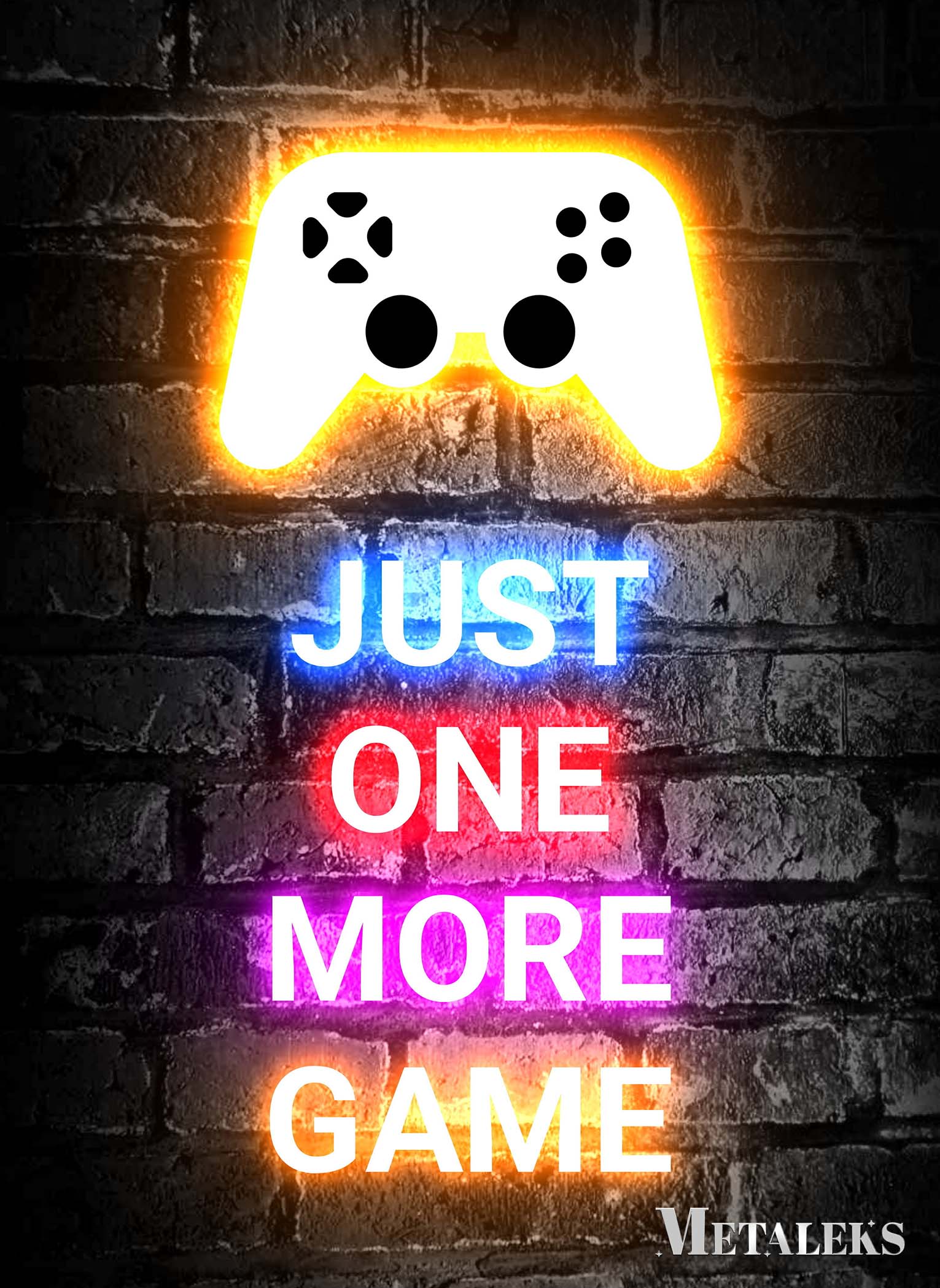 text game neon
